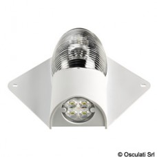 Luce di via/coperta Led 12/24 V corpo bianco