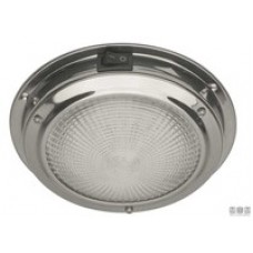 PLAFONIERA 140 LED INOX CON INTERRUTTORE