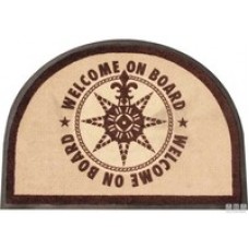WELCOME TAPPETO 70X50 ROUND BROWN.